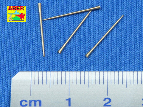 アベール 72L09 1/72 ドイツ ヴィルベルウィンド用 20ミリFLAK38対空砲砲身(4本)