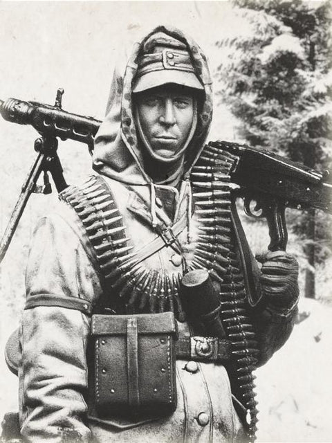 アンドレアミニチュアズ EK72-F008 1/72 MG42機関銃手 親衛隊二等兵 1944年