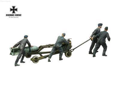 アンドレアミニチュアズ EK32-F010 1/32 ドイツ空軍 爆弾運搬チーム 1940年