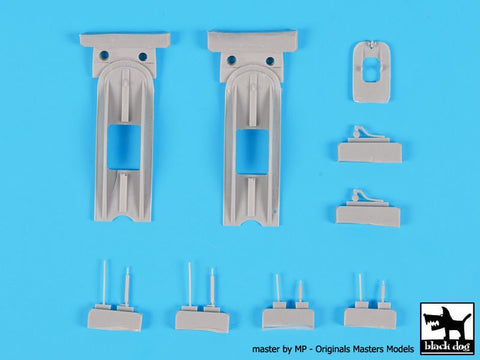 ブラックドッグ A48022 1/48 UH-60 Ski アクセサリーセット (イタレリ用)