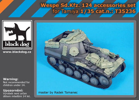 ブラックドッグ T35236 1/35 ブラックドッグ 1/35 Ssd.Kfz 124 ヴェスペ アクセサリーセット(タミヤ用)