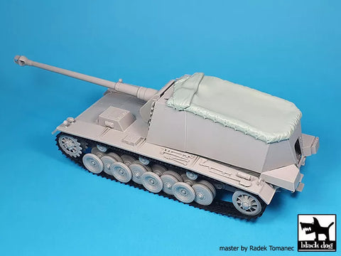 ブラックドッグ T35304 1/35 ドイツ 12,8 cm エミール・キャンバス (トランぺッター用)