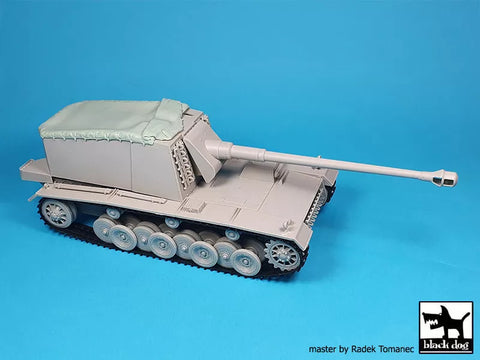 ブラックドッグ T35304 1/35 ドイツ 12,8 cm エミール・キャンバス (トランぺッター用)