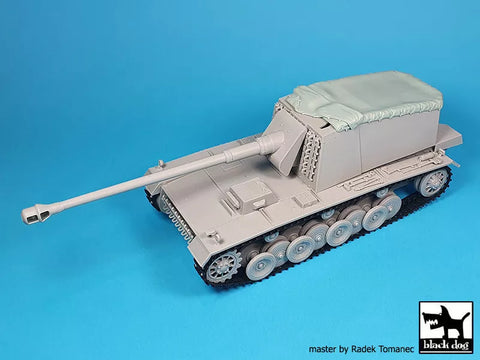 ブラックドッグ T35304 1/35 ドイツ 12,8 cm エミール・キャンバス (トランぺッター用)