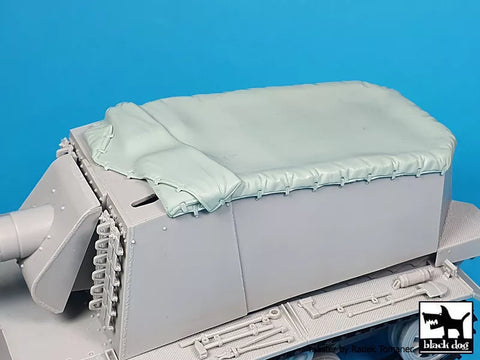 ブラックドッグ T35304 1/35 ドイツ 12,8 cm エミール・キャンバス (トランぺッター用)