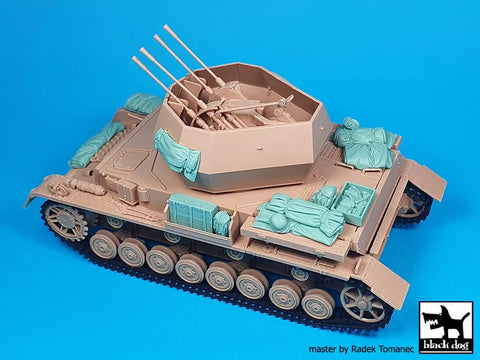 ブラックドッグ T35312 1/35 フラックパンサー IV ワイヤベルウィンド アクセサリーセット (アカデミー用)