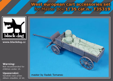 ブラックドッグ T35319 1/35 ウェストヨーロピアンカート アクセサリーセット(マスターボックス用)