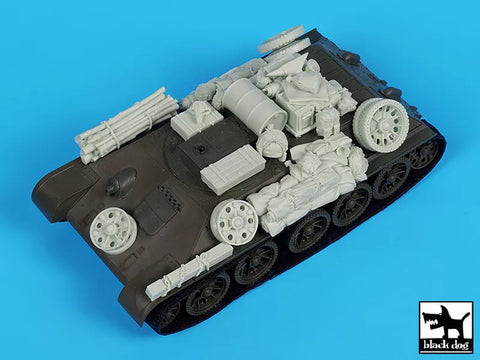ブラックドッグ T35324 1/35 T 34 Tyagach model 1944 アクセサリーセット(ズベズダ用)