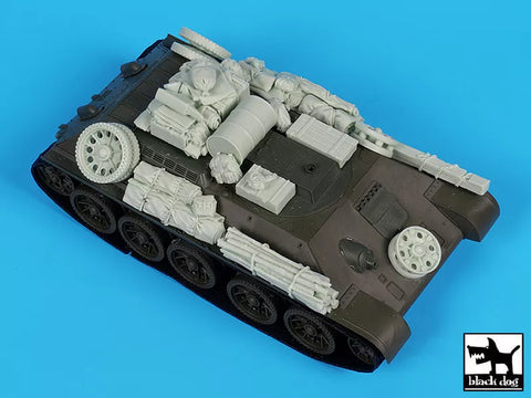 ブラックドッグ T35324 1/35 T 34 Tyagach model 1944 アクセサリーセット(ズベズダ用)