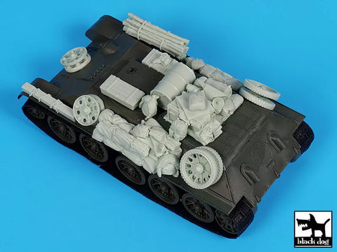 ブラックドッグ T35324 1/35 T 34 Tyagach model 1944 アクセサリーセット(ズベズダ用)