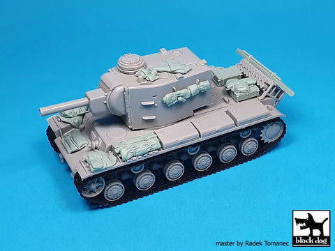 ブラックドッグ T72182 1/72 ドイツ Pz.Kpfw KV-2 アクセサリーセット (トランぺッター用)