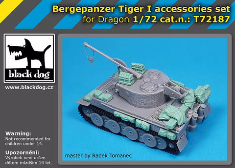ブラックドッグ T72187 1/72 ベルゲパンツァー タイガー I アクセサリーセット (ドラゴン用)
