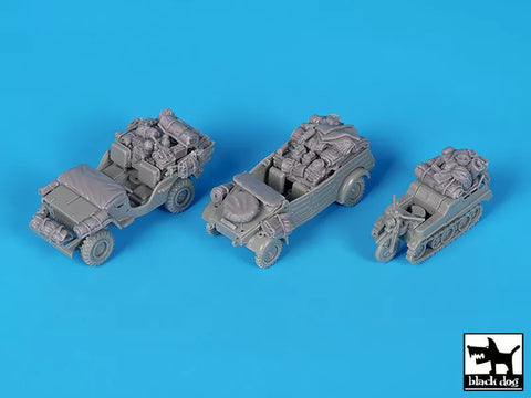 ブラックドッグ T72190 1/72 WWII 軍用車セット アクセサリーセット (アカデミー用)