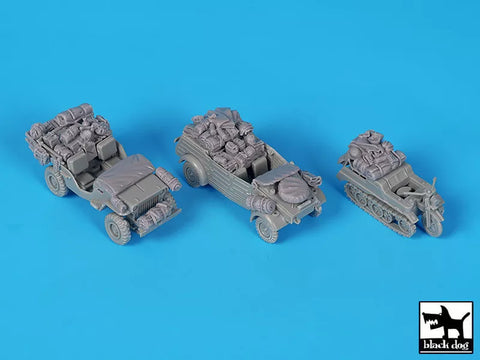 ブラックドッグ T72190 1/72 WWII 軍用車セット アクセサリーセット (アカデミー用)