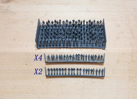 バンカースタジオ BFSET350058 1/350 WWII 日本海軍 将校&艦橋要員(120体入り)