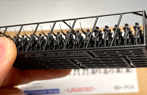 バンカースタジオ IJN20707 1/200 WWII日本海軍 フィギュアセット 7 乗組員 戦闘中 1930-1945年