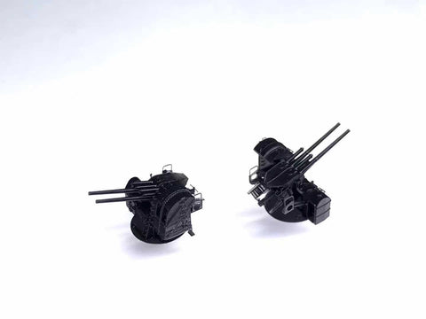 バンカースタジオ IJN35008 1/350 WWII日本海軍 八九式12.7cm連装高角砲A1型防楯付き