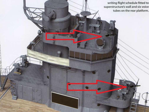 バンカースタジオ IJN35012 1/350 WWII 日本海軍 留式7.7mm機銃(10基入り)