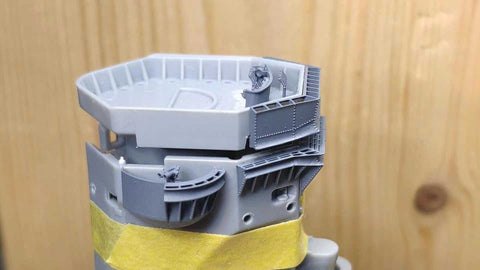 バンカースタジオ IJN35025 1/350 WWII 日本海軍 戦艦 大和 遮風装置&装備品セット(タミヤ78025用)