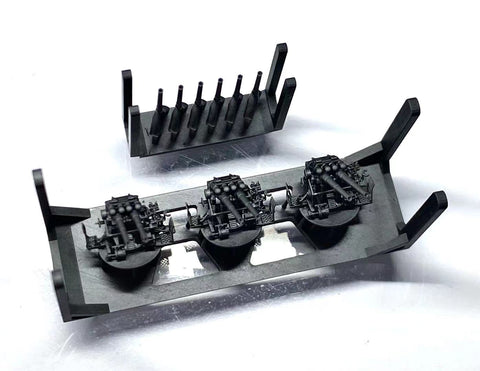 バンカースタジオ IJN35060 1/350 WWII日本海軍 航空母艦 赤城45口径十年式12cm連装高角砲 (ハセガワ用)