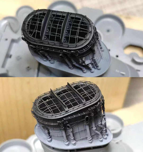 バンカースタジオ IJN35105 1/350 WWII 日本海軍 戦艦 大和 煙突&蒸気管セット(タミヤ78025用)
