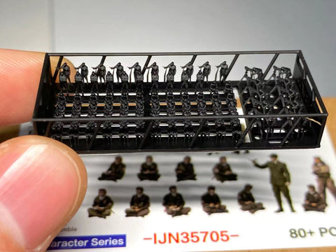 バンカースタジオ IJN35705 1/350 WWII日本海軍 フィギュアセット 5 航空母艦 搭乗員 訓練中 1940-1945年