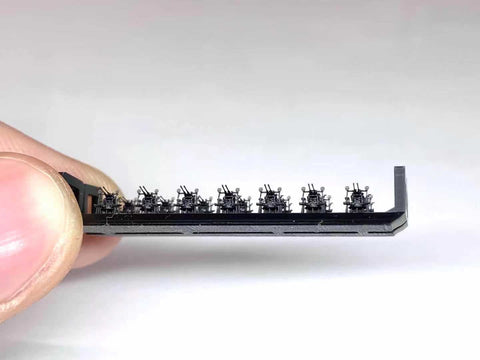 バンカースタジオ IJN70003 1/700 WWII日本海軍 九六式25mm連装機銃 環型照準器 初期型
