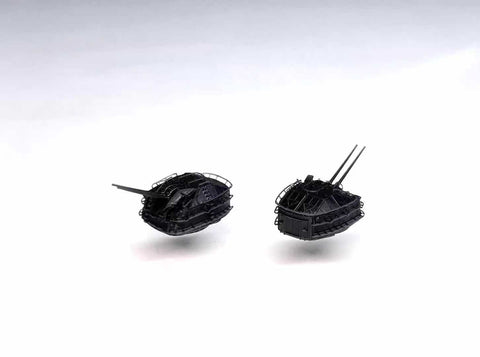 バンカースタジオ IJN70034 1/700 WWII日本海軍 65口径九八式10cm連装高角砲塔(超大和型/秋月型用)