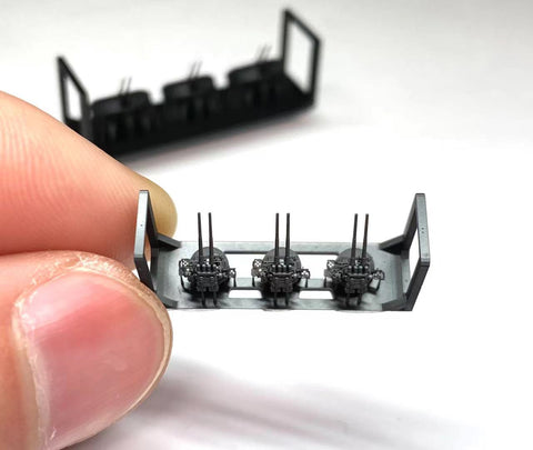 バンカースタジオ IJN70051 1/700 WWII日本海軍 航空母艦 赤城45口径十年式12cm連装高角砲