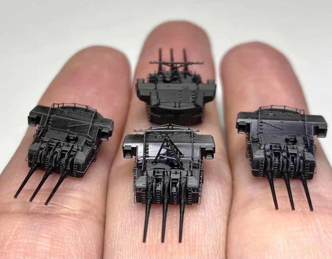 バンカースタジオ IJN70110 1/700 WWII日本海軍 戦艦 大和 15.5cm副砲塔4基セット 1941年 就役時