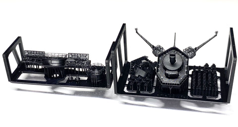 バンカースタジオ IJN70112 1/700 WWII日本海軍 戦艦 大和 艦橋頂部&装備品セット 1945年
