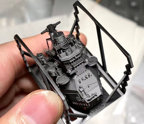 バンカースタジオ IJN70130 1/700 WWII日本海軍 重巡洋艦 愛宕 艦橋セット 1944年(アオシマ用)