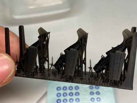 バンカースタジオ WS35202 1/350 WWII アメリカ海軍 F4F-4 ワイルドキャット 艦上戦闘機(主翼折畳状態)(3機入り)