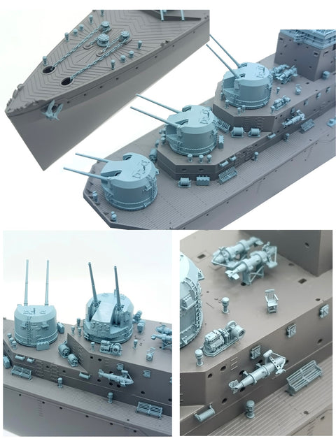 バンカースタジオ WS35366 1/350 WWII イギリス海軍 軽巡洋艦 ナイアド アップグレードセット(トランペッター05366用)