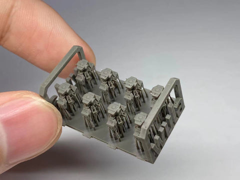 バンカースタジオ WS35427 1/350 現用 ロシア海軍 ティンマン 光電防衛システム(開/閉 各4個入り)