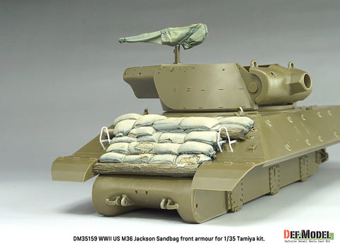 DEFモデル DM35159 1/35 アメリカ M10/M36 フロントサンドバッグアーマーセット (タミヤ用) -中期型