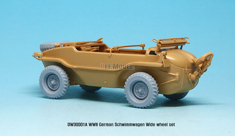 DEFモデル DW30001A 1/35 シュビムワーゲン ワイドタイヤ(コンチネンタル)-自重変形 (タミヤ用)