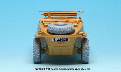 DEFモデル DW30001A 1/35 シュビムワーゲン ワイドタイヤ(コンチネンタル)-自重変形 (タミヤ用)