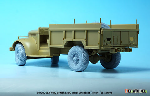 DEFモデル DW30005A 1/35 WW2 ブリティッシュ LRDG トラック ホイールセット (1) (タミヤ用)