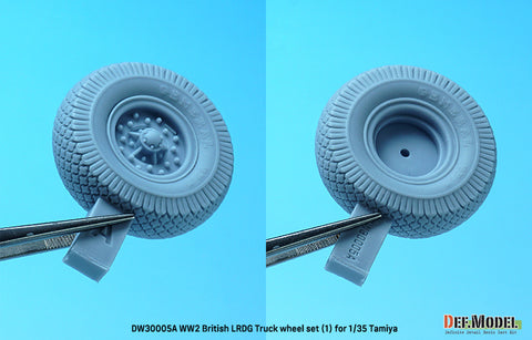 DEFモデル DW30005A 1/35 WW2 ブリティッシュ LRDG トラック ホイールセット (1) (タミヤ用)
