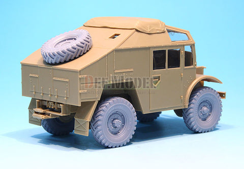 DEFモデル DW30022 1/35 イギリス クオード ガントラック ホイールセット (タミヤ用)