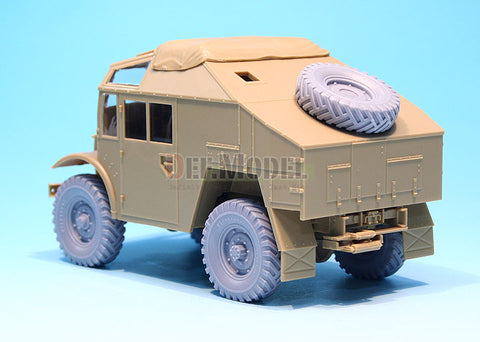 DEFモデル DW30022 1/35 イギリス クオード ガントラック ホイールセット (タミヤ用)