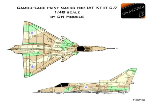 DNモデル 48/827-006 1/48 IAF クフィル C7(迷彩マスク)