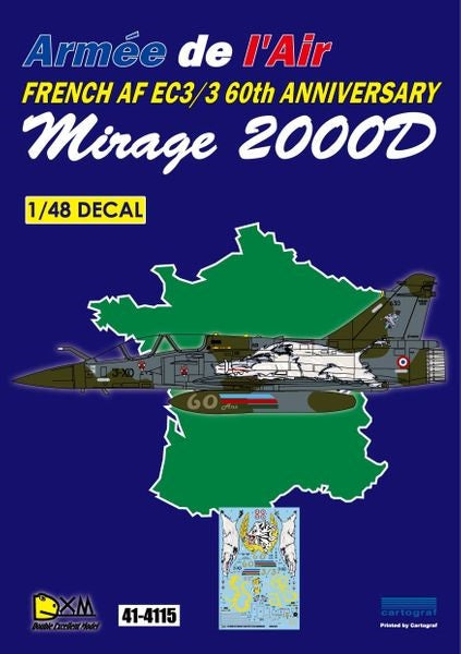 DXM 41-4115 1/48 フランス空軍 M2000D EC3/3 60 ANN