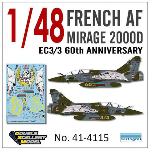 DXM 41-4115 1/48 フランス空軍 M2000D EC3/3 60 ANN