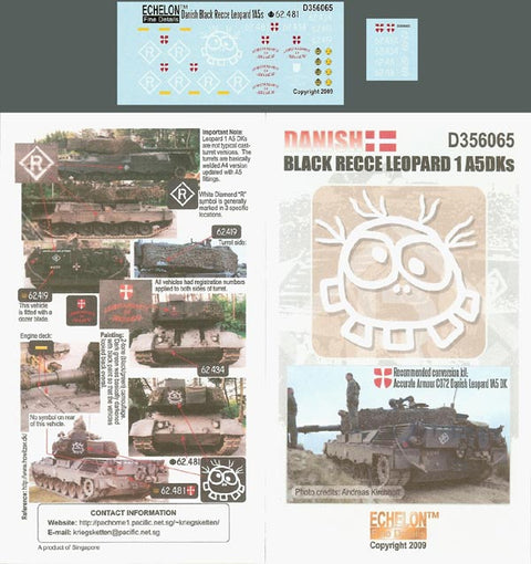 エシュロン D356065 1/35 デンマーク軍 Black RECCE レオパルド1A5DK