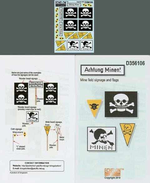 エシュロン D356106 1/35 Achtung Minen!(地雷に注意!)