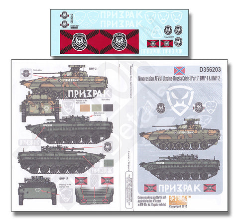エシュロン D356203 1/35 ノヴォロシア連邦のAFV(ウクライナ・ロシア危機)Part.7:BMP-1・BMP-2