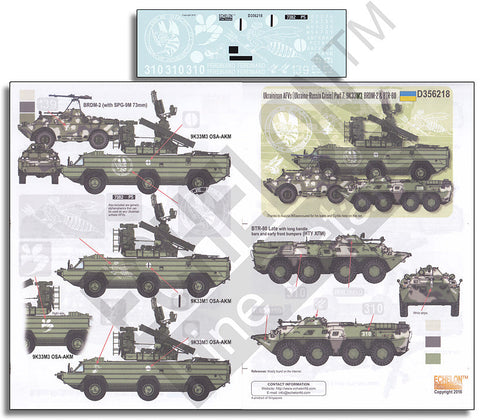 エシュロン D356218 1/35 ウクライナ軍のAFV(ウクライナ・ロシア危機)Part.7:9K33M3, BRDM-2・BTR-80