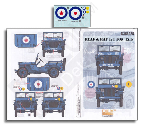 エシュロン D356225 1/35 カナダ空軍とイギリス空軍所属のウィリスMB